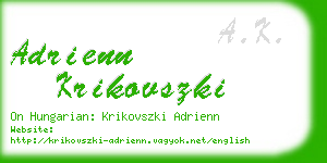 adrienn krikovszki business card